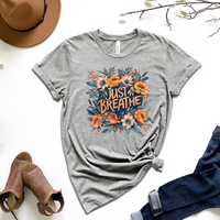 Just Breathe Graphic Tee by Self Love Overflow