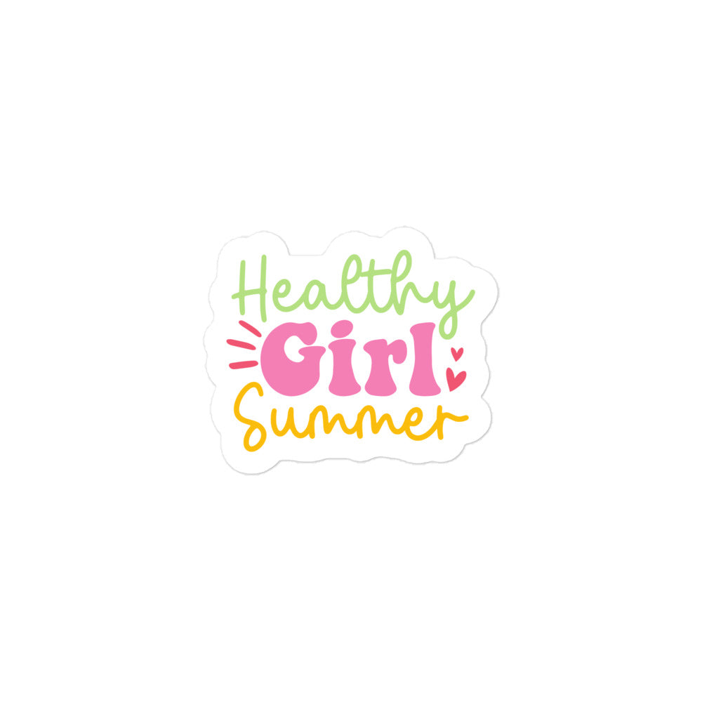 Healthy Girl Summer Edition Sticker