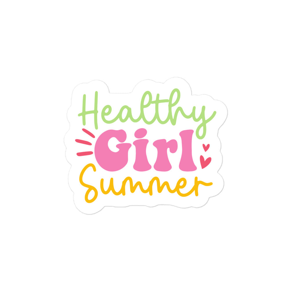 Healthy Girl Summer Edition Sticker