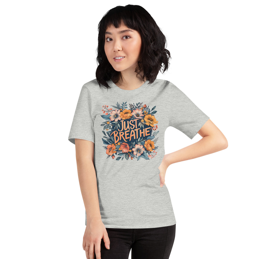 Just Breathe Graphic Tee by Self Love Overflow