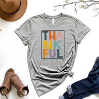 Thankful Multicolor Graphic Tee by Self Love Overflow