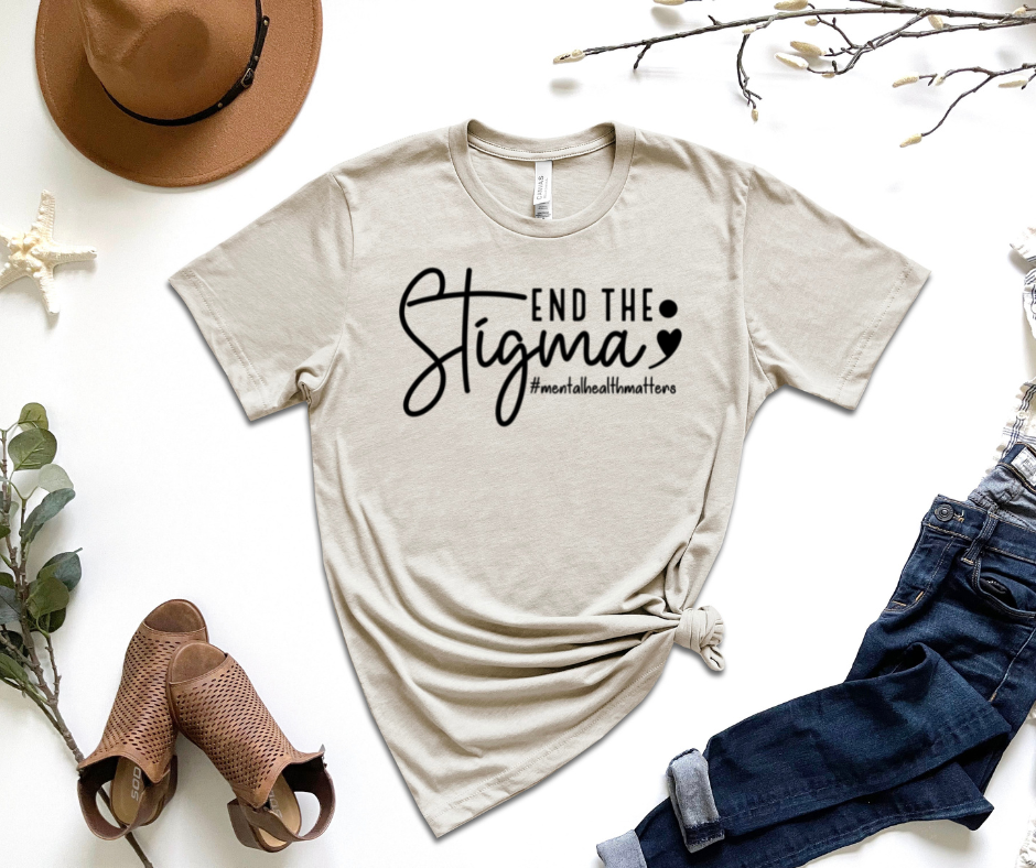 End The Stigma Graphic Tee by Self Love Overflow