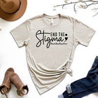End The Stigma Graphic Tee by Self Love Overflow