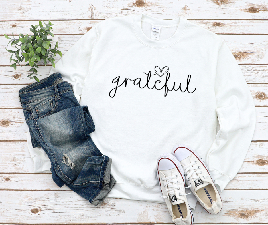 Grateful Heart Sweatshirt by Self Love Overflow