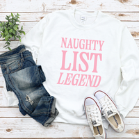 Naughty List Legend Sweatshirt by Self Love Overflow