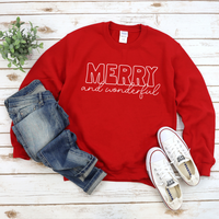 Merry and Wonderful Sweatshirt by Self Love Overflow