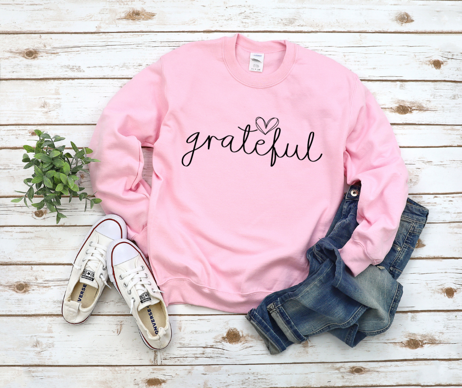 Grateful Heart Sweatshirt by Self Love Overflow