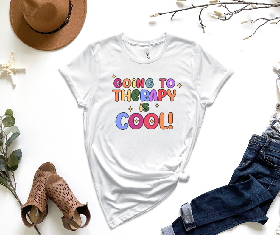 Going To Therapy Is Cool Graphic Tee by Self Love Overflow