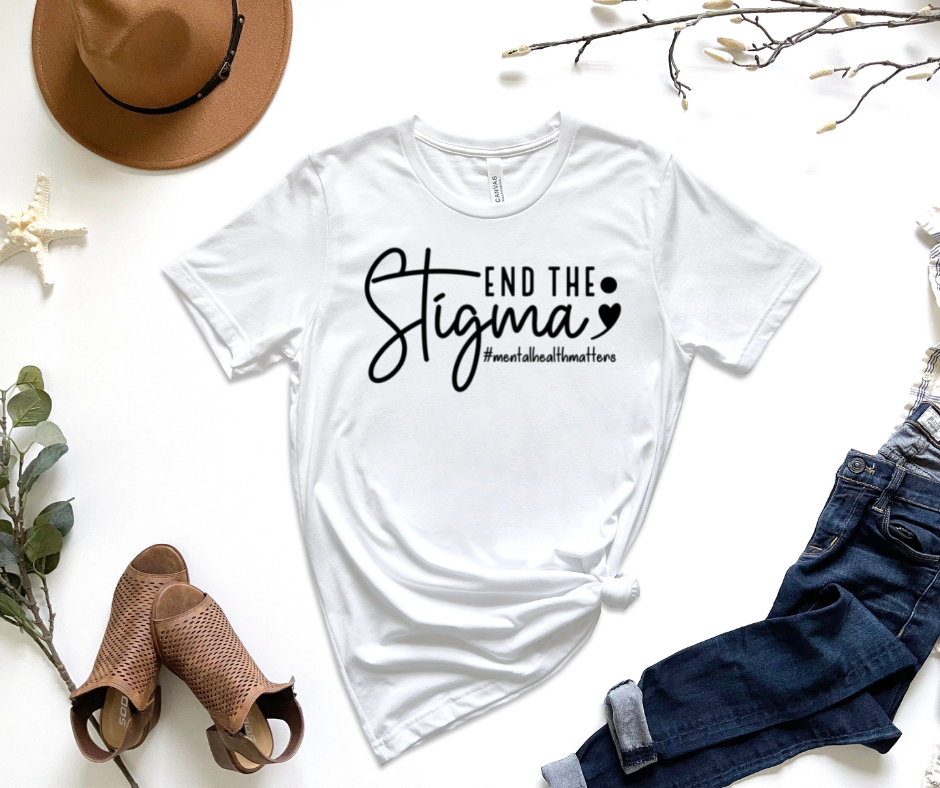 End The Stigma Graphic Tee by Self Love Overflow