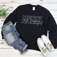 Merry and Wonderful Sweatshirt by Self Love Overflow