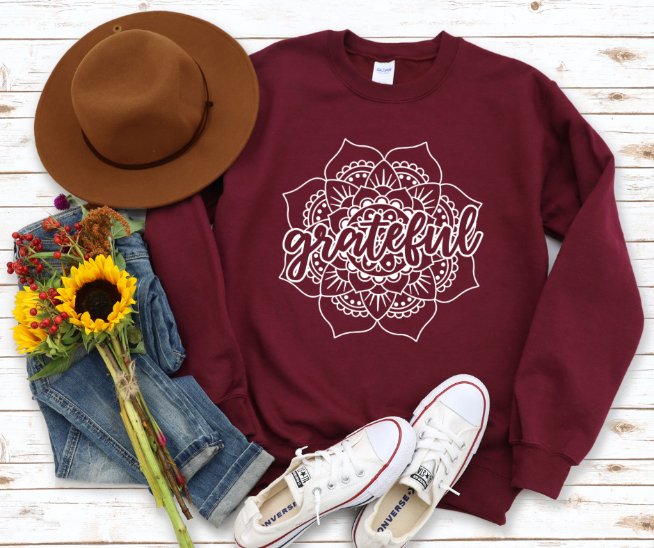 Grateful Sweatshirt by Self Love Overflow