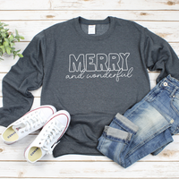 Merry and Wonderful Sweatshirt by Self Love Overflow