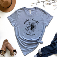 Mental Health Matters Sunflower Graphic Tee by Self Love Overflow