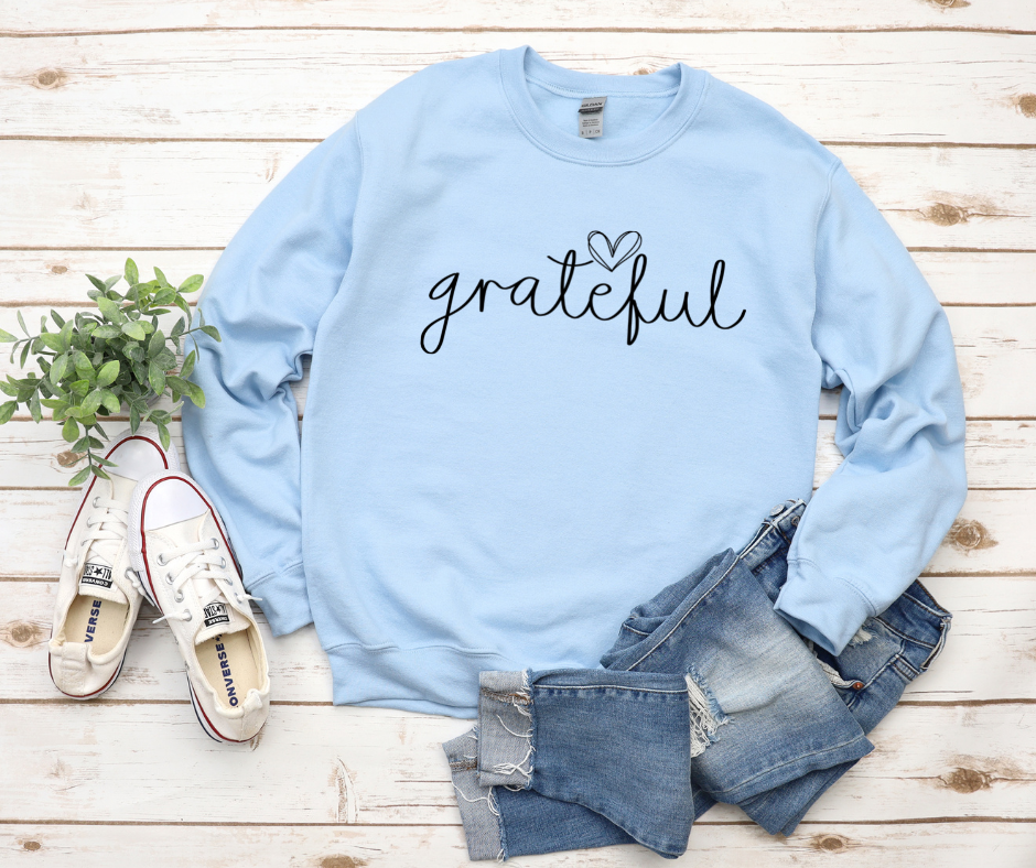 Grateful Heart Sweatshirt by Self Love Overflow