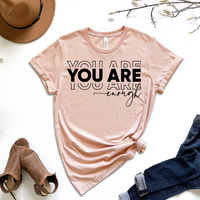 You Are Enough Graphic Tee by Self Love Overflow