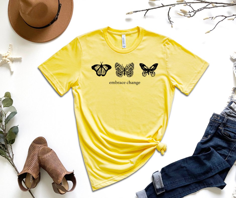 Embrace the Change Graphic Tee by Self Love Overflow