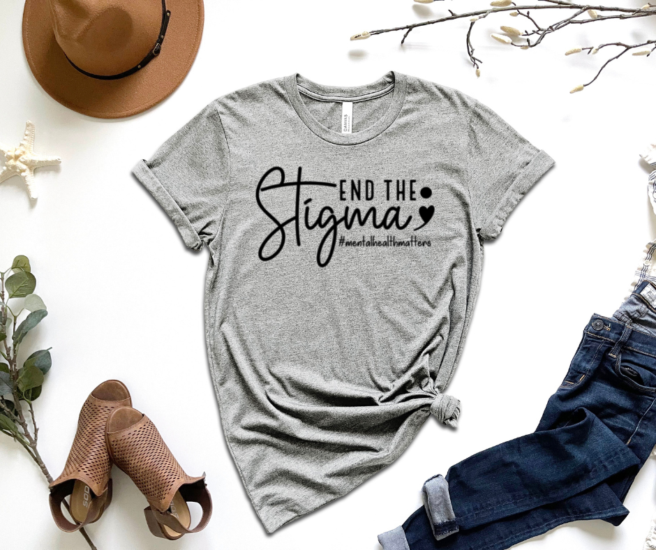 End The Stigma Graphic Tee by Self Love Overflow