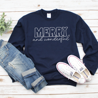 Merry and Wonderful Sweatshirt by Self Love Overflow