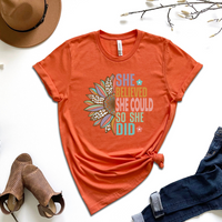 She Believe She Could So She Did Graphic Tee by Self Love Overflow