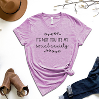 It's Not You It's My Social Anxiety Graphic Tee by Self Love Overflow