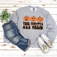Your Feelings Are Valid Halloween Sweatshirt by Self Love Overflow