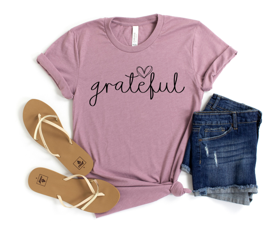 Grateful Graphic Tee by Self Love Overflow