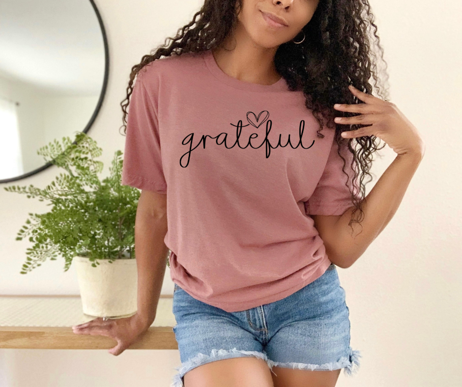 Grateful Graphic Tee by Self Love Overflow