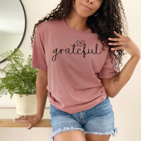 Grateful Graphic Tee by Self Love Overflow