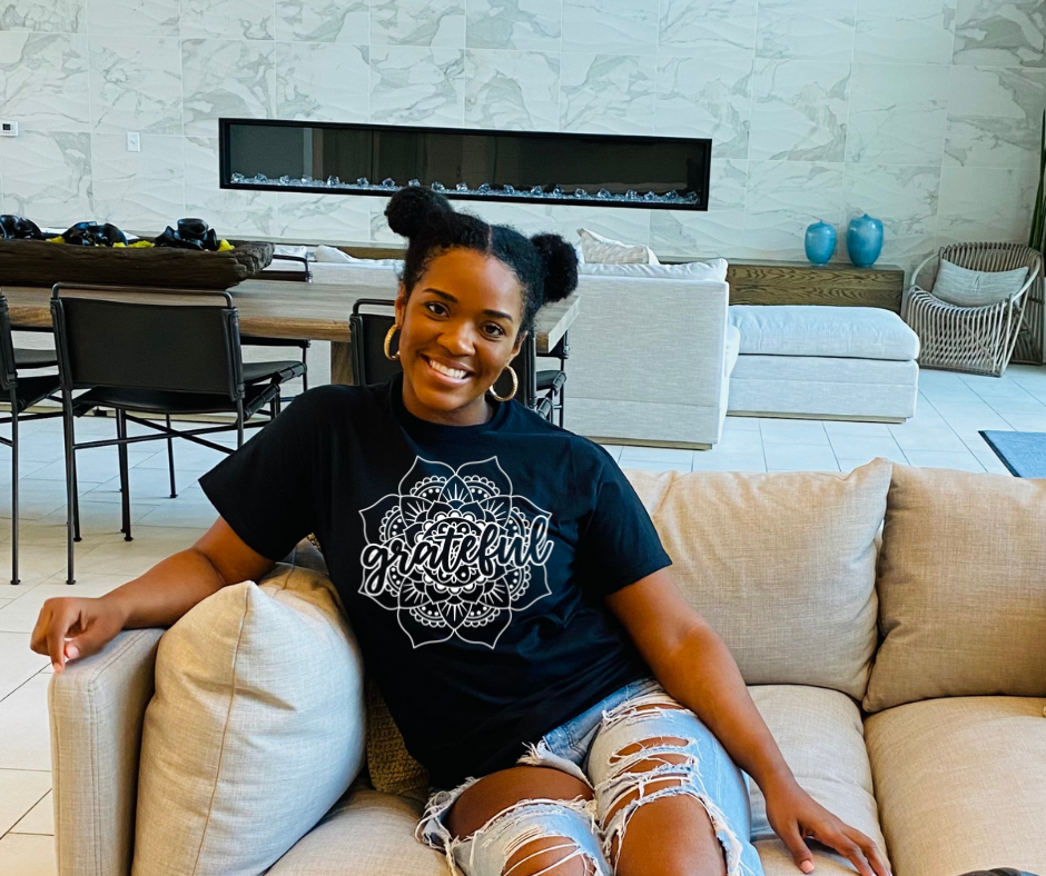 Grateful Flower Graphic Tee by Self Love Overflow