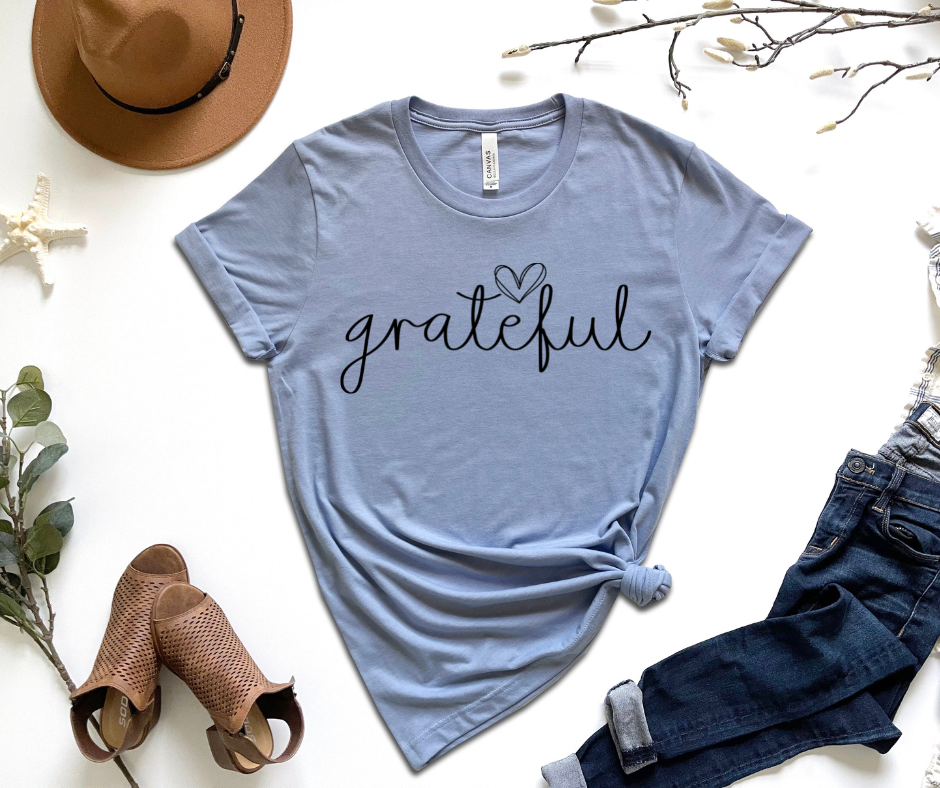 Grateful Graphic Tee by Self Love Overflow