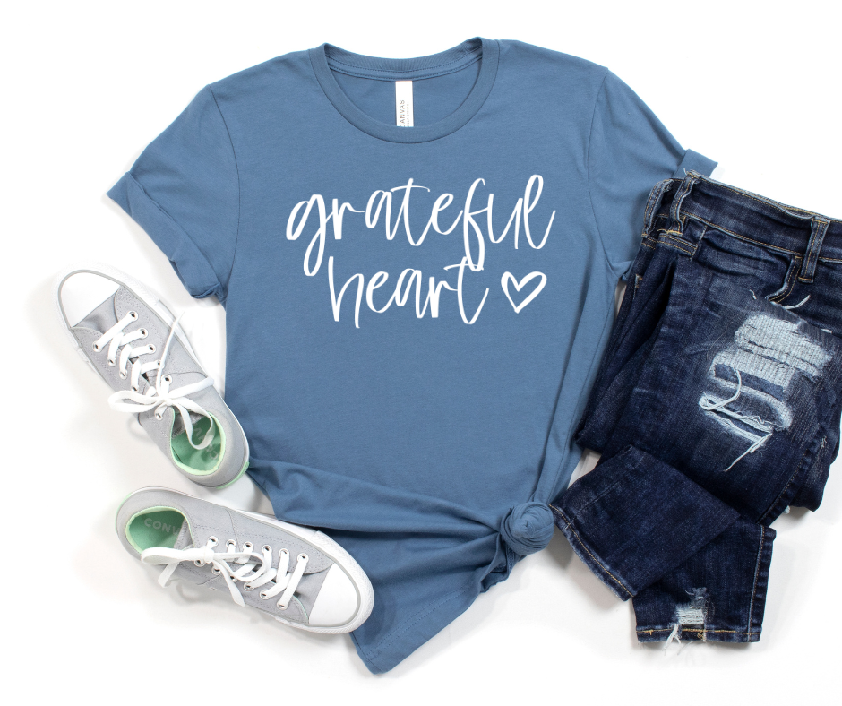 Grateful Heart Graphic Tee by Self Love Overflow