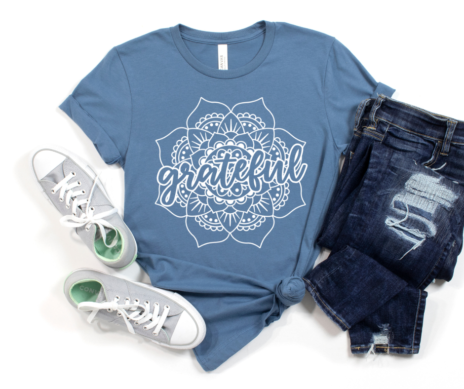 Grateful Flower Graphic Tee by Self Love Overflow