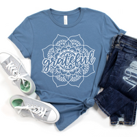 Grateful Flower Graphic Tee by Self Love Overflow