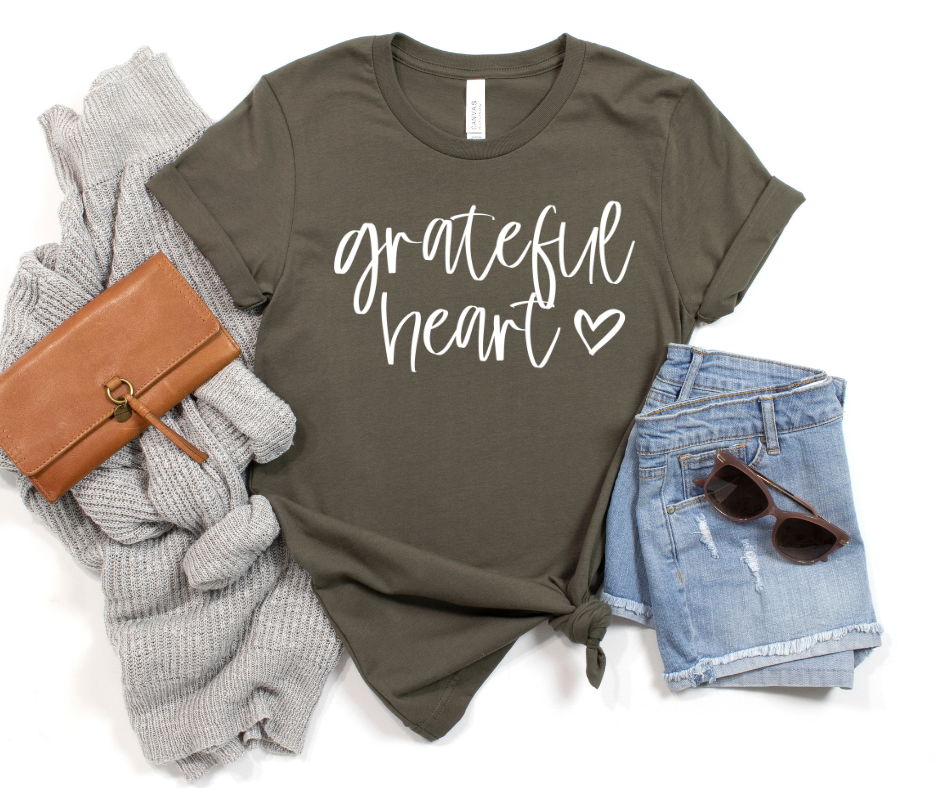 Grateful Heart Graphic Tee by Self Love Overflow