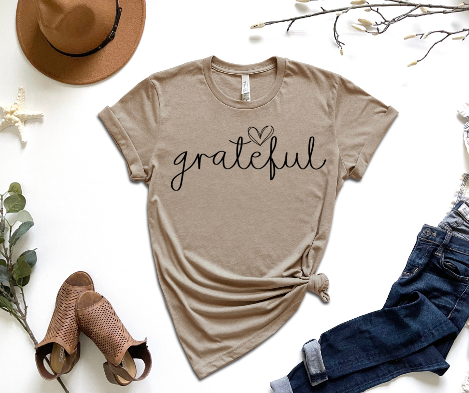 Grateful Graphic Tee by Self Love Overflow