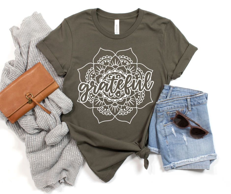 Grateful Flower Graphic Tee by Self Love Overflow