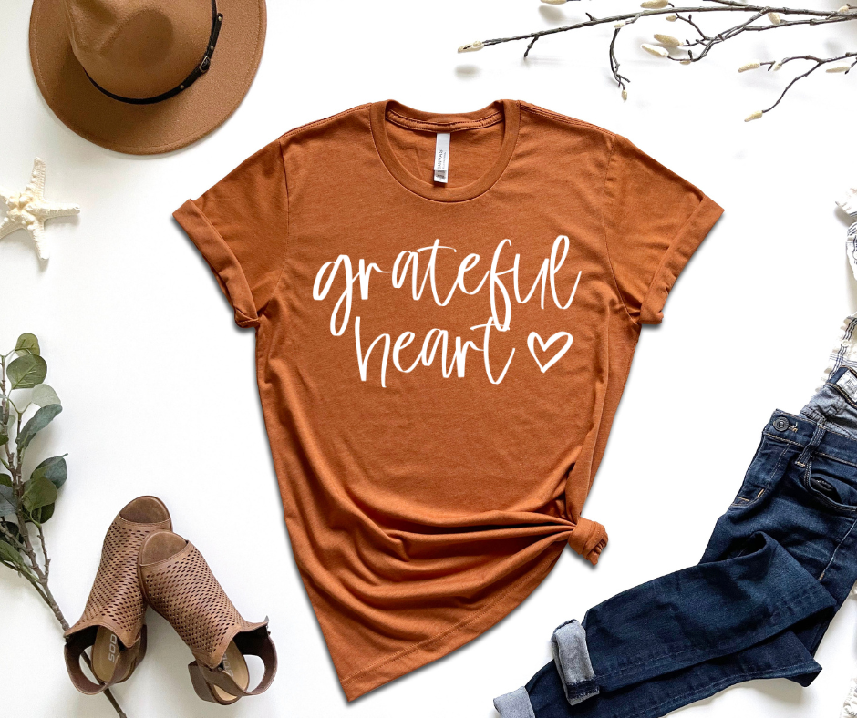 Grateful Heart Graphic Tee by Self Love Overflow