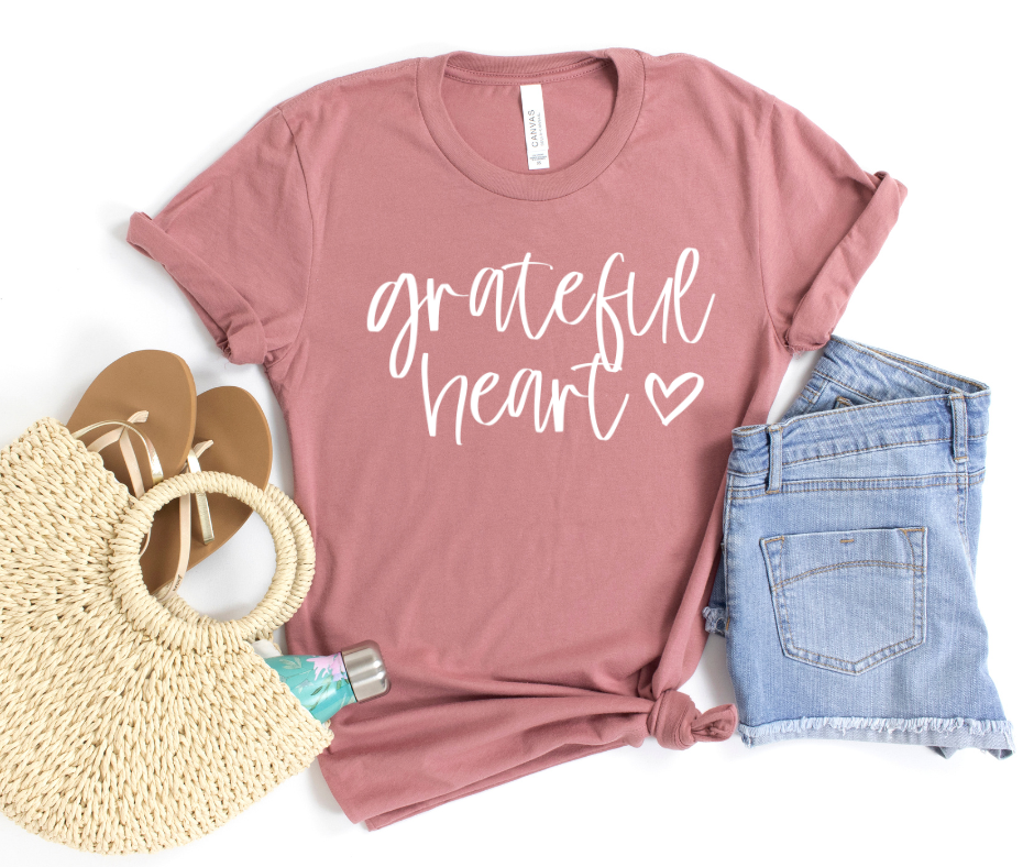 Grateful Heart Graphic Tee by Self Love Overflow