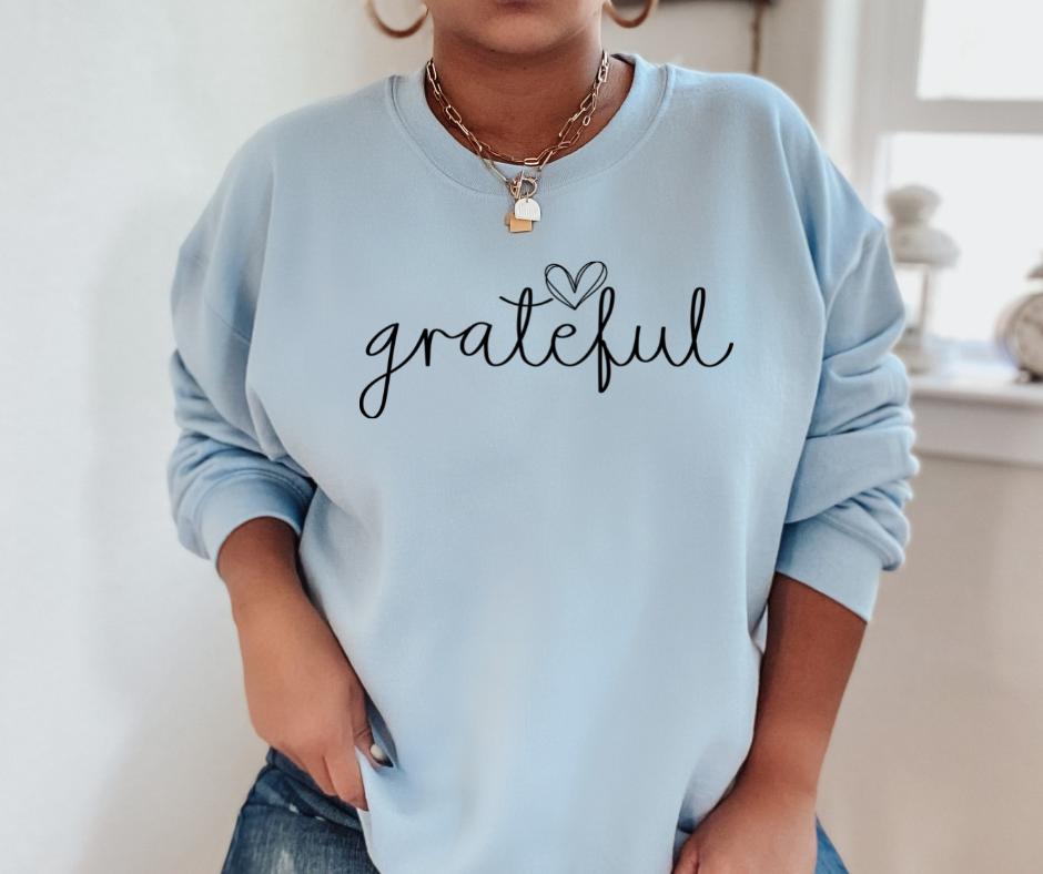 Grateful Heart Sweatshirt by Self Love Overflow