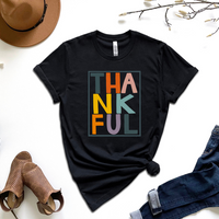 Thankful Multicolor Graphic Tee by Self Love Overflow