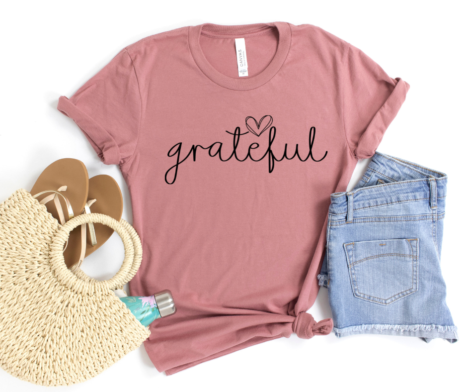 Grateful Graphic Tee by Self Love Overflow