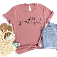 Grateful Graphic Tee by Self Love Overflow
