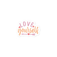 Love Yourself Arrow Sticker