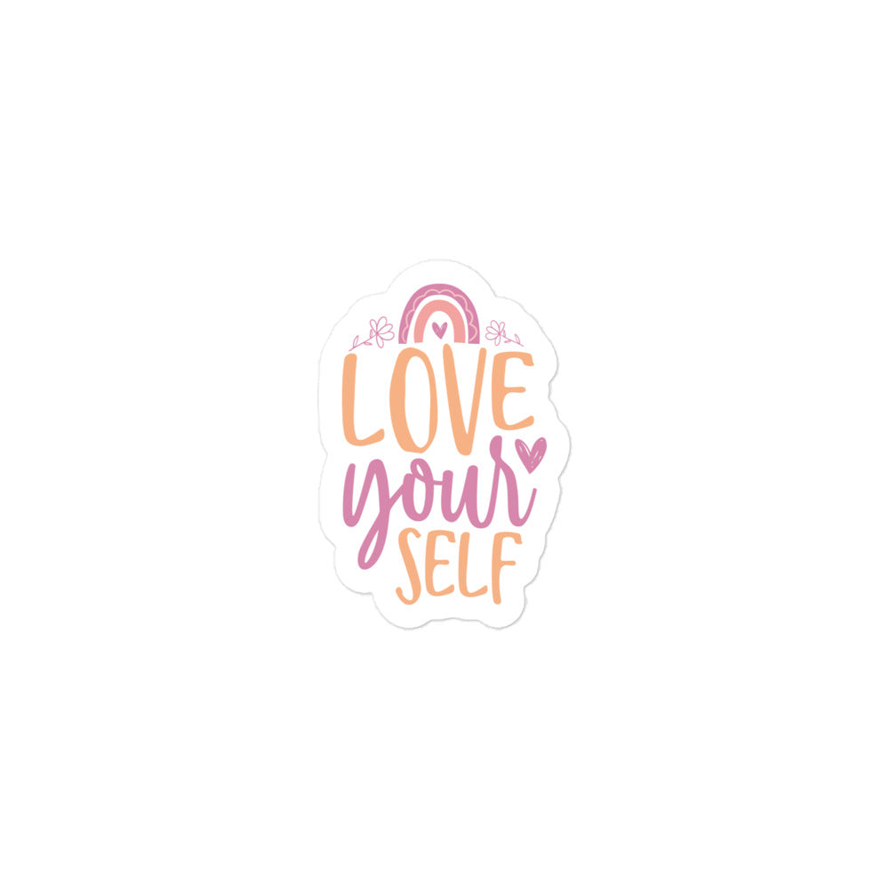 Love Yourself Rainbow Sticker