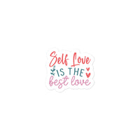 Self Love Is The Best Love Floral Sticker