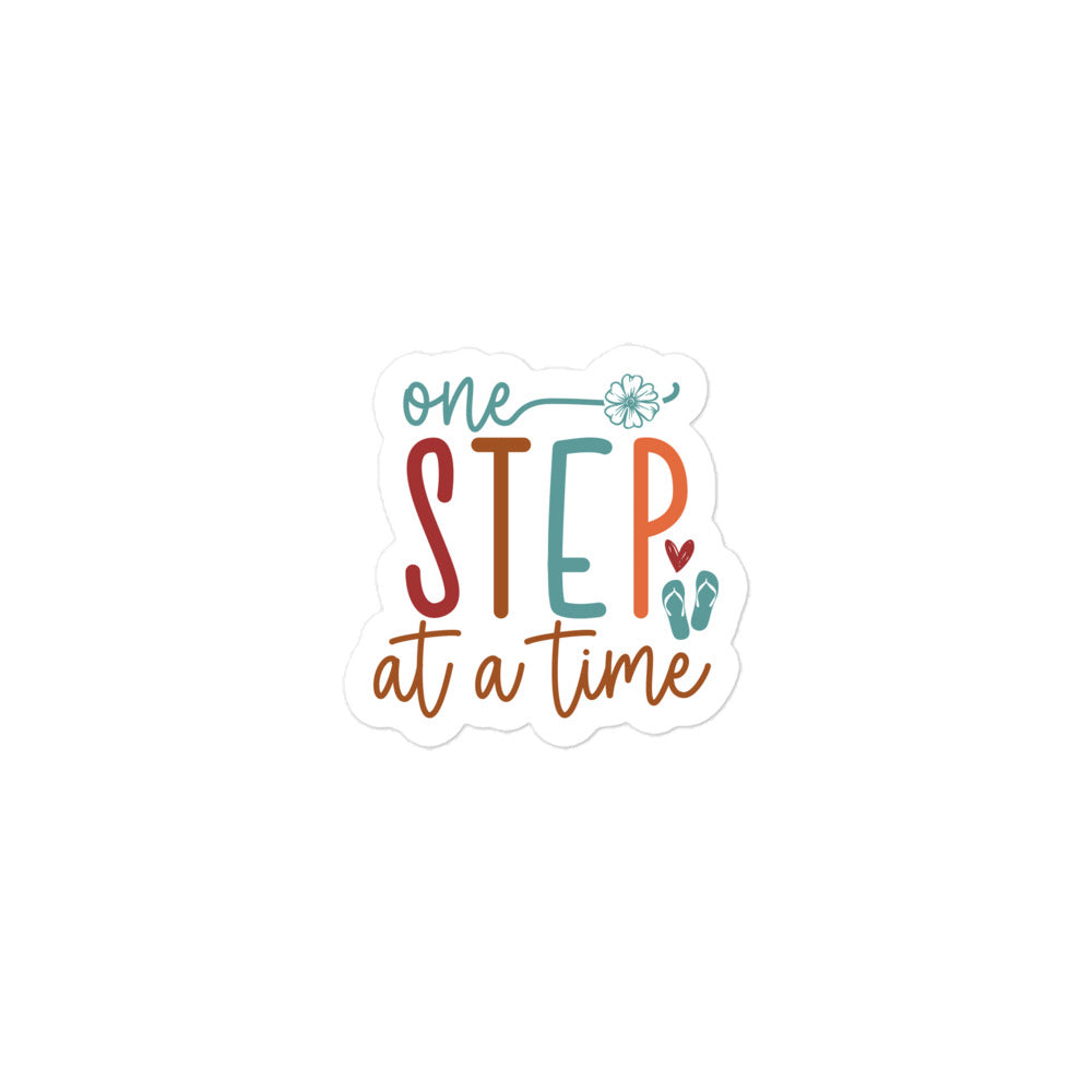 One Step At A Time Sticker