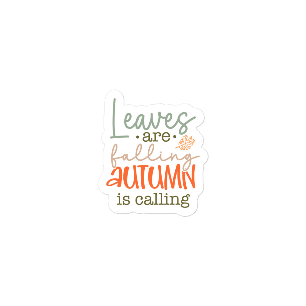 Leaves Are Falling Sticker