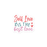 Self Love Is The Best Love Floral Sticker
