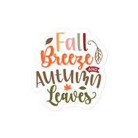 Fall Breeze and Autumn Leaves Sticker
