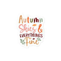 Autumn Skies Sticker